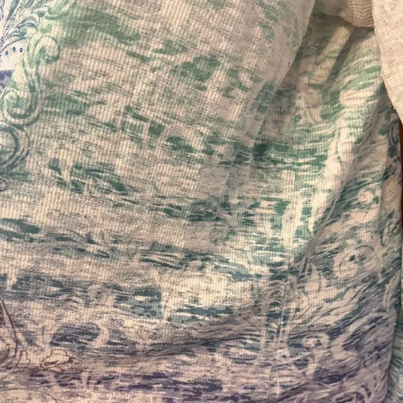 🐲🐲🐲BOGOHO🐲🐲🐲Cato Women's Long Sleeve Top with Purple and Teal Accents-22/24 - Picture 7 of 10